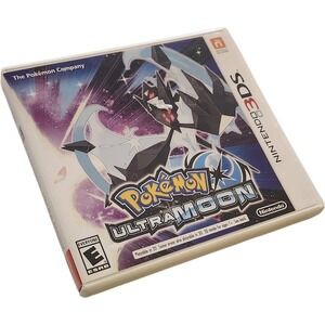 Pokemon Ultra Moon Nintendo 3DS Game Case and Cartridge LNA-CTR-A2BE-USA